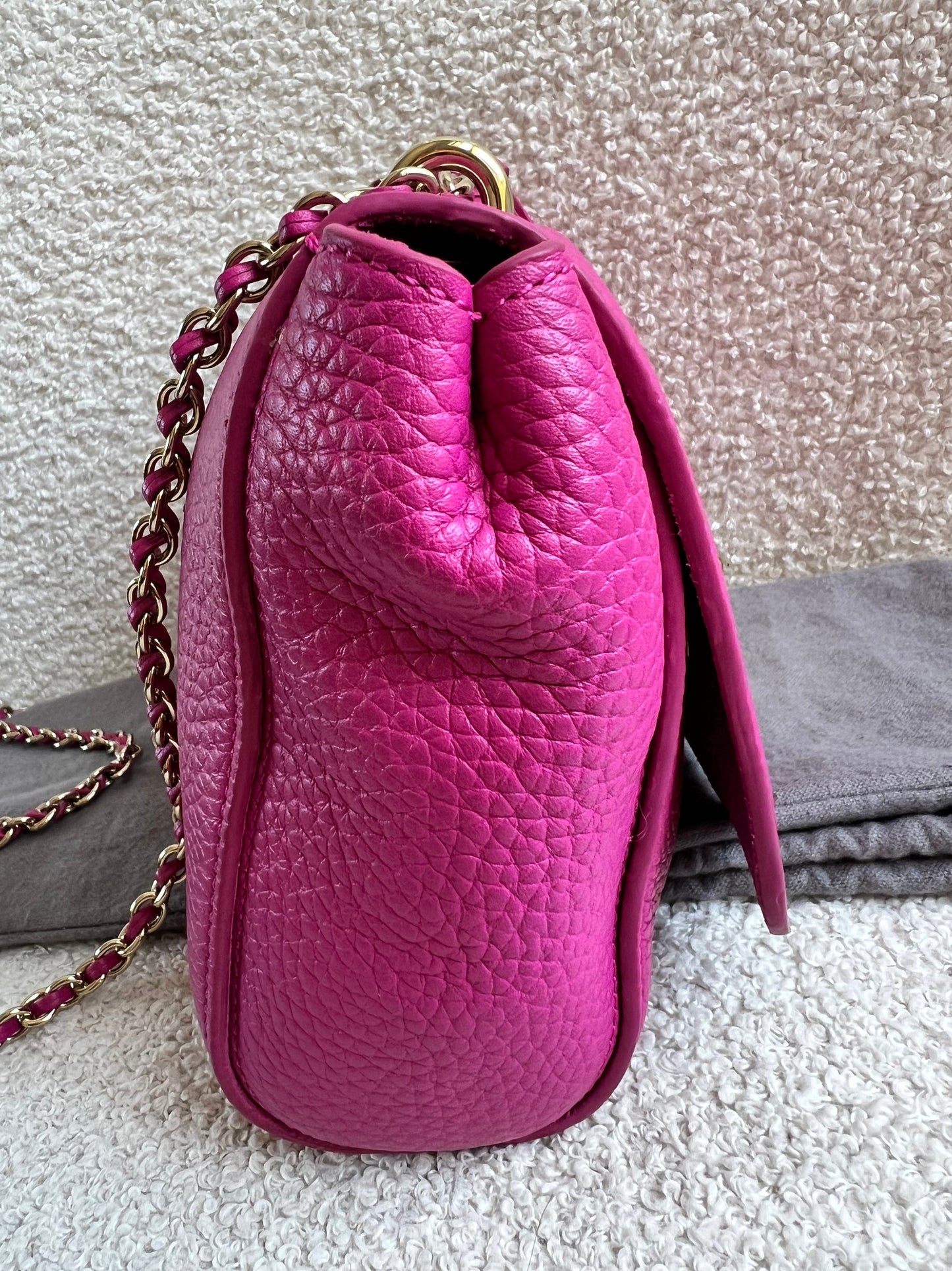 Mulberry Regular Lily in Mulberry Pink Heavy Grain (RRP £995)
