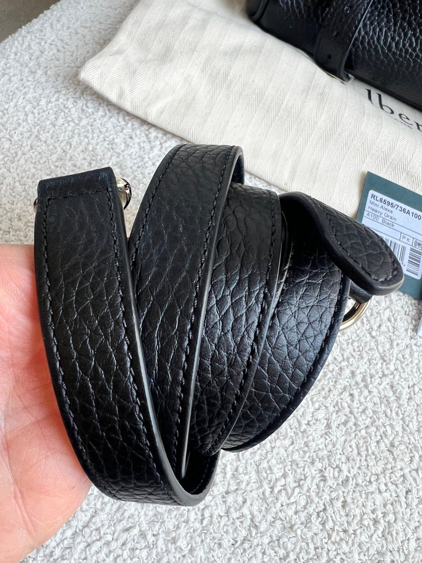 Mulberry Black Mini Alexa (RRP £995)