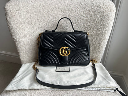 Gucci GG Black Small Top Handle Bag (RRP £2050)