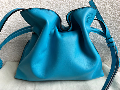 Loewe Cyan Mini Flamenco Clutch Bag (RRP £1800)