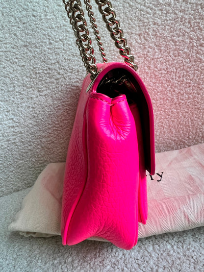 Mulberry Neon Pink Mini Darley Shoulder Bag (RRP £725)