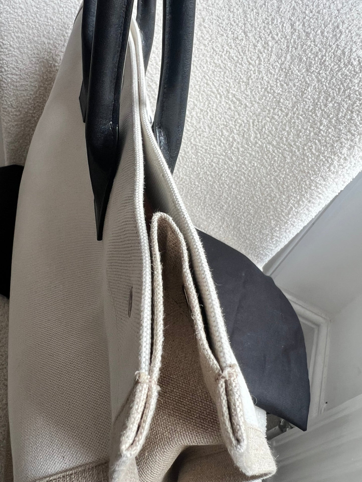 Yves Saint Laurent Large Rive Gauche in Canvas and Printed Leather (RRP £1440)