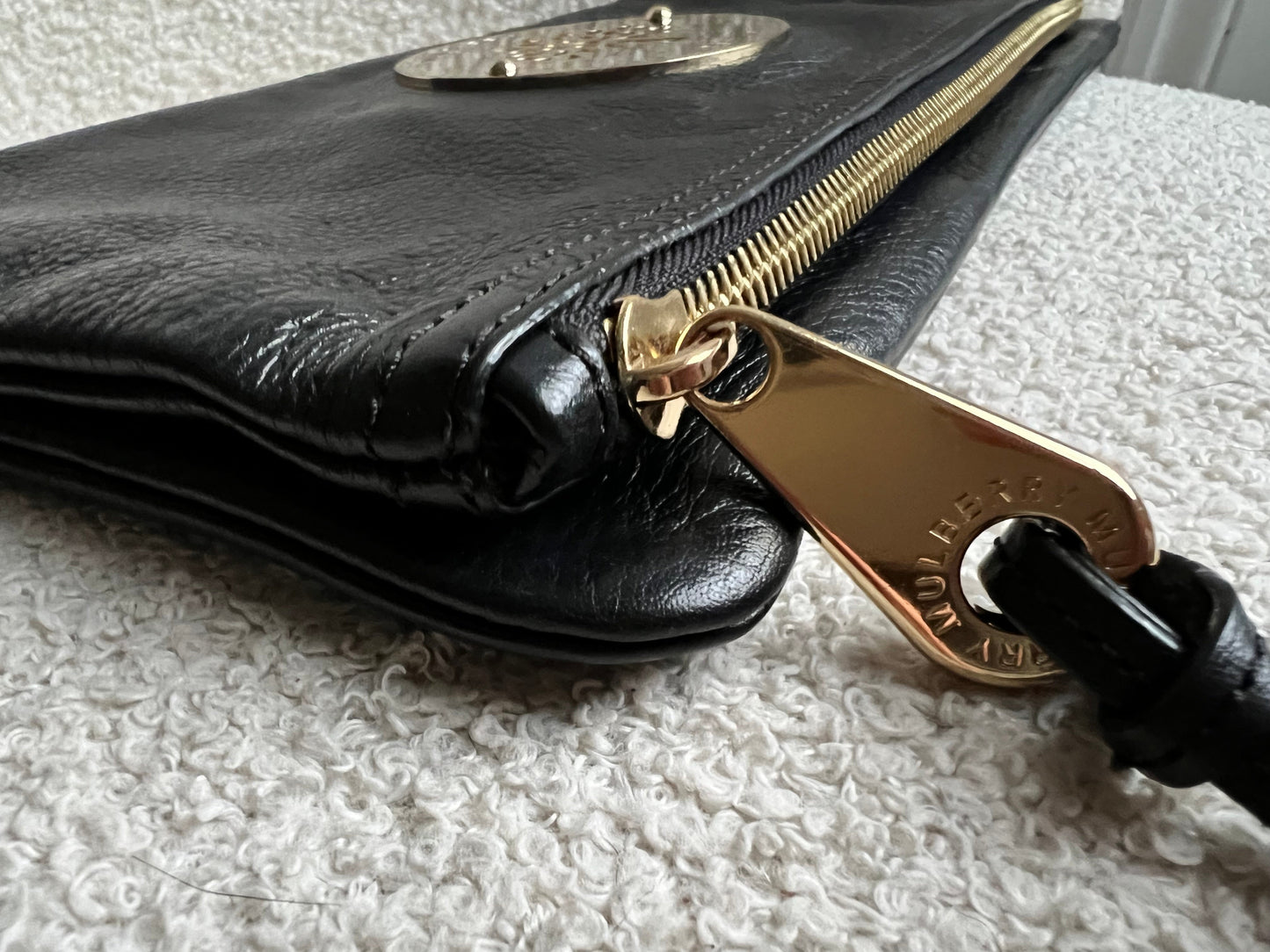 Mulberry Black Daria Clutch (RRP £550)