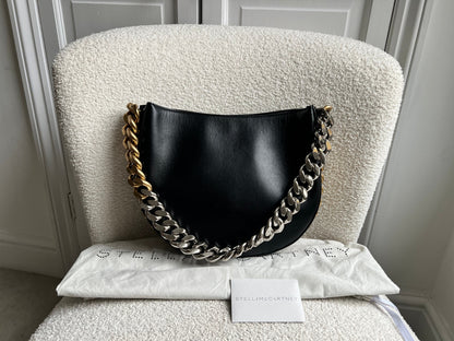 Stella McCartney Frayme Black Faux Leather Bag (RRP £1490)