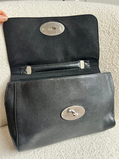 Mulberry Black Medium Lily with Silver Hardware (RRP £1095)
