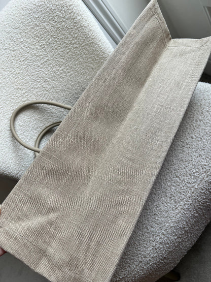 Yves Saint Laurent Large Rive Gauche in Canvas and Printed Leather (RRP £1440)