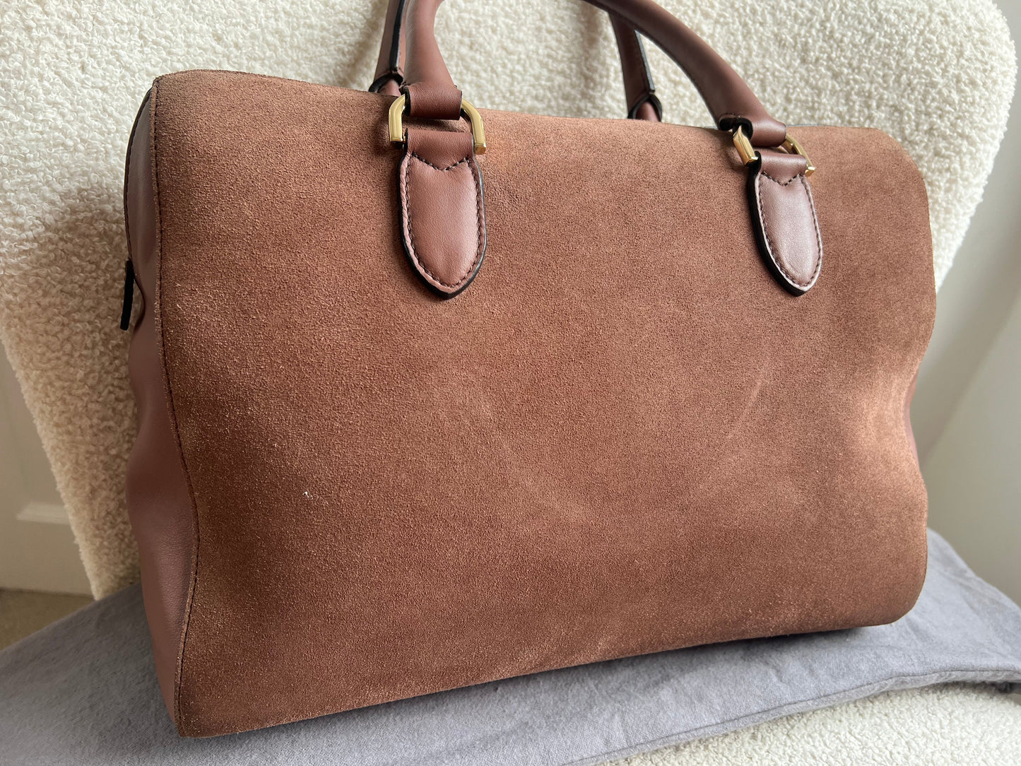 Mulberry Brown Suede Medium Del Rey (RRP £1100)