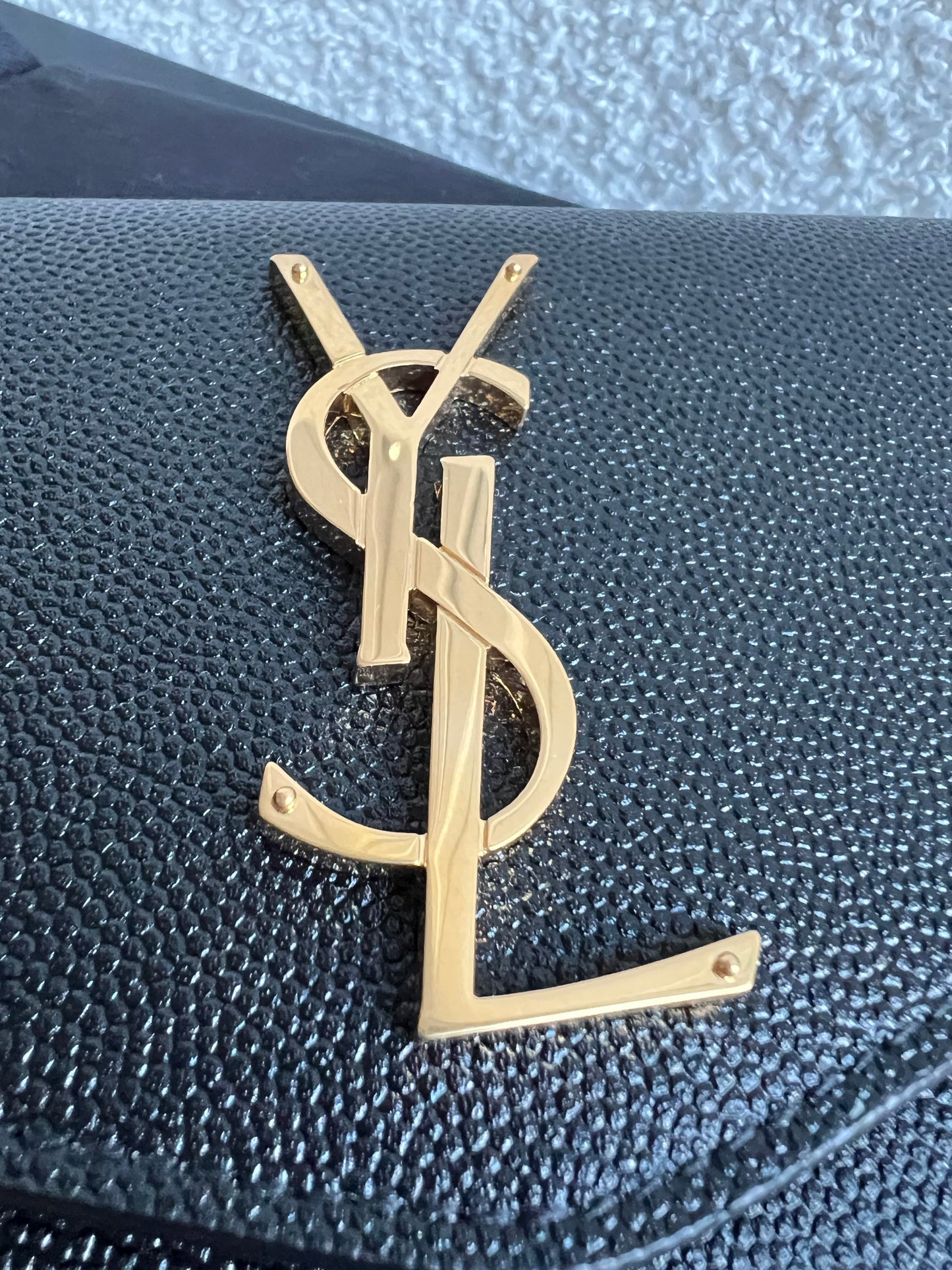 Yves Saint Laurent (YSL) Black Uptown Chain Wallet (RRP £1110)