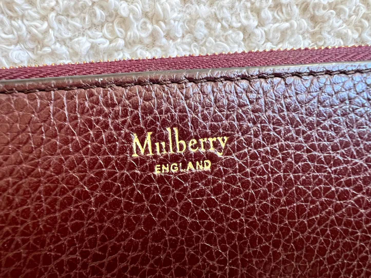 Mulberry Oxblood Continental Wallet (RRP £345)