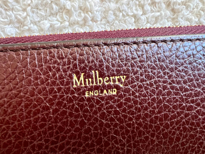 Mulberry Oxblood Continental Wallet (RRP £345)