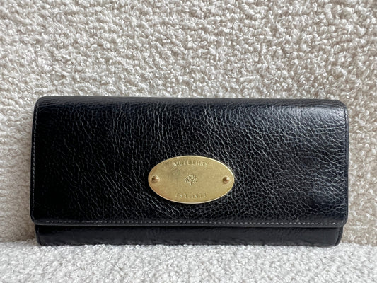 Mulberry Black Continental Wallet (RRP £345)