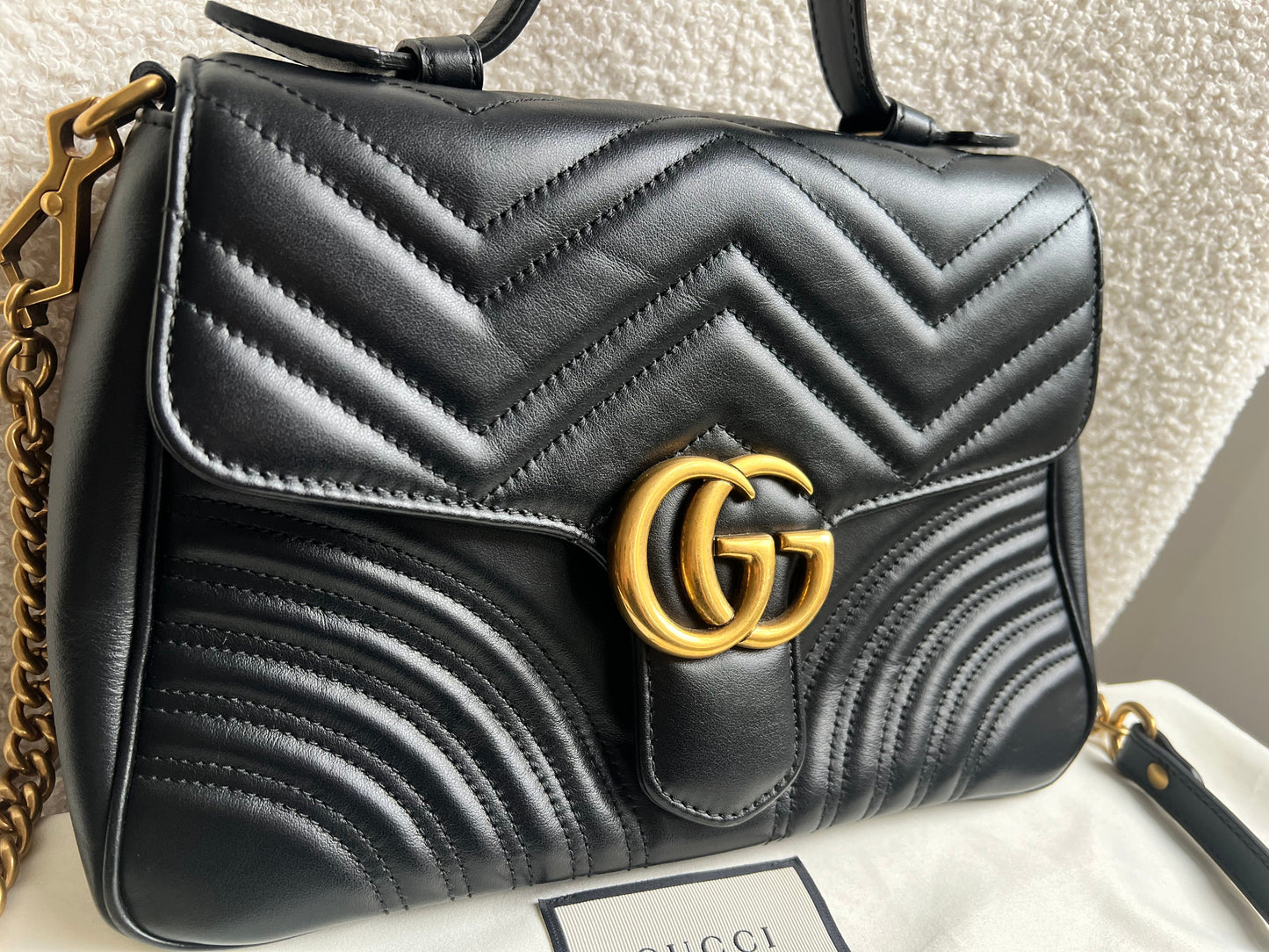 Gucci GG Black Small Top Handle Bag (RRP £2050)