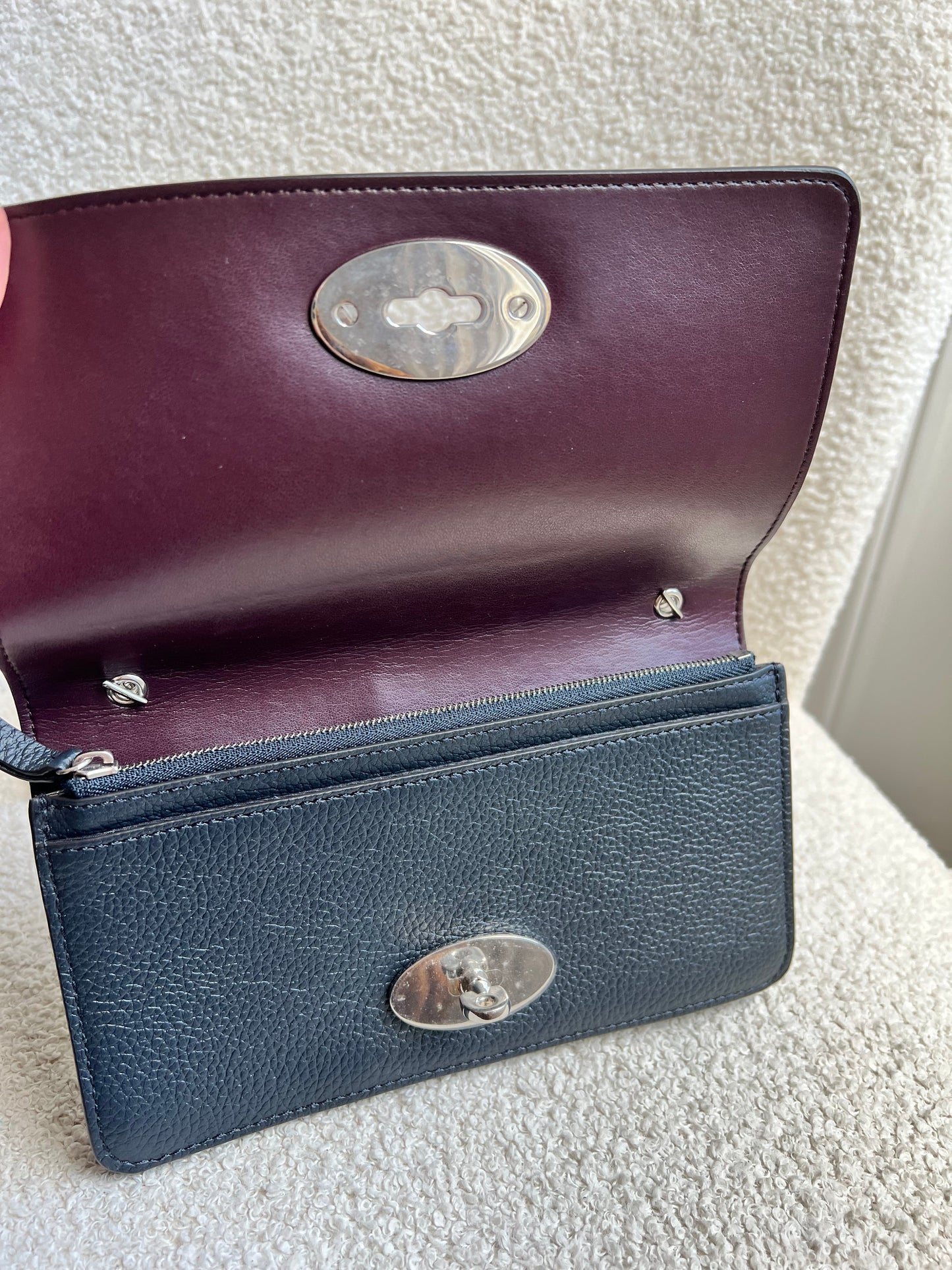 Mulberry Midnight Bayswater Clutch (RRP £495)