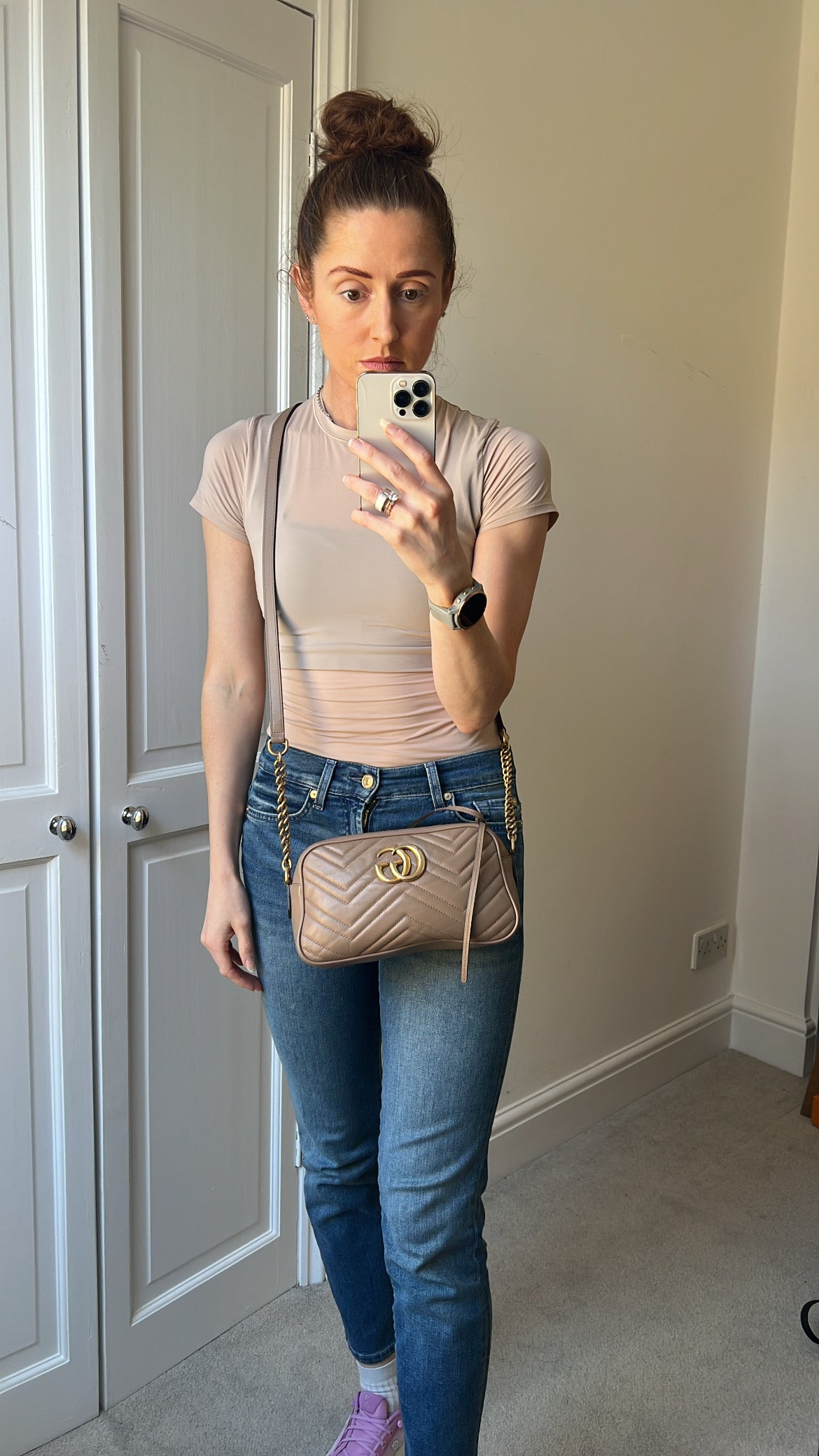 Gucci GG Marmont Dusty Pink Small Shoulder Bag (RRP £1440)