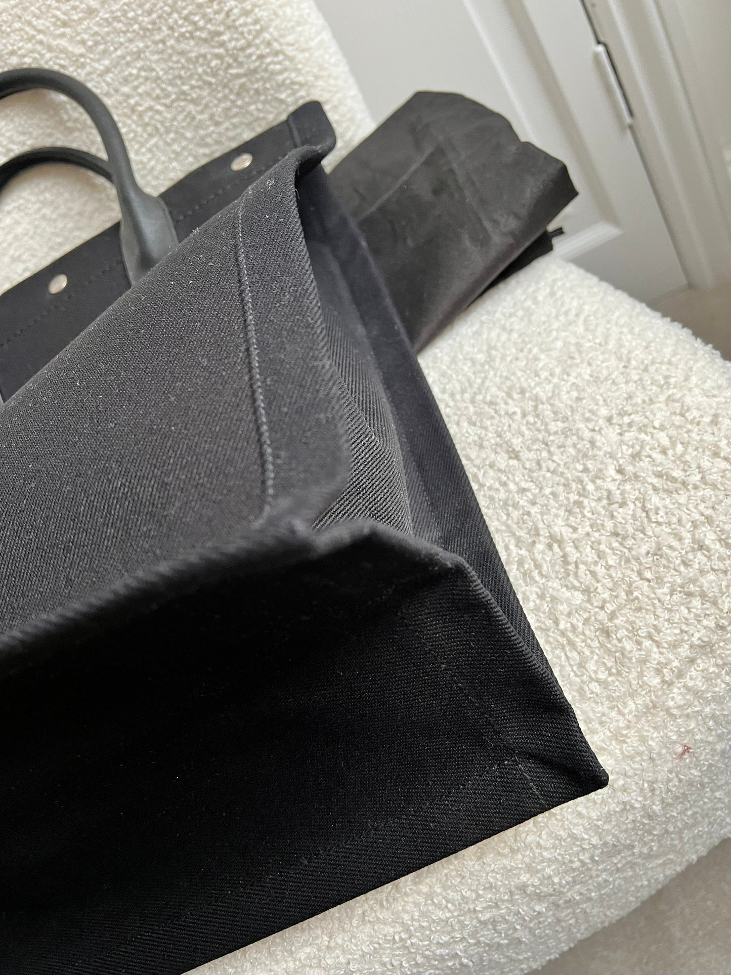 Yves Saint Laurent Rive Gauche NS Tote in Canvas and Printed Leather (RRP £1380)