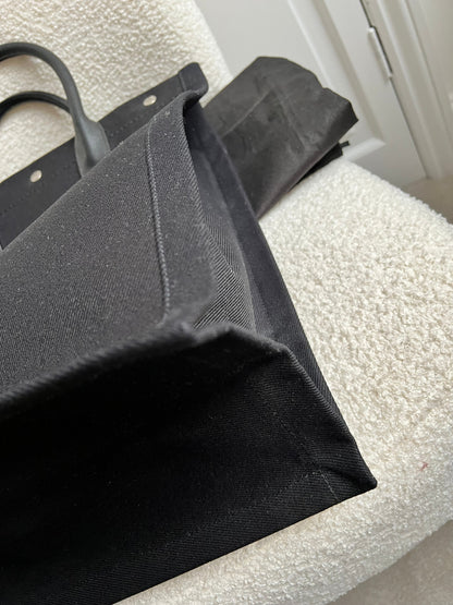 Yves Saint Laurent Rive Gauche NS Tote in Canvas and Printed Leather (RRP £1380)