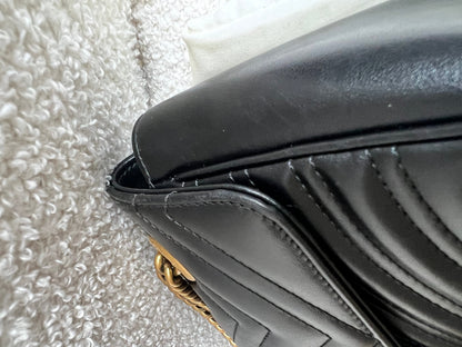 Gucci GG Black Marmont Small Shoulder Bag (RRP £2070)