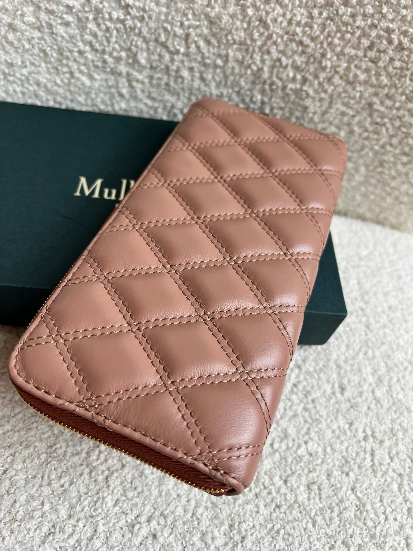 Mulberry Blush Quilted Continental Wallet (RRP £345)