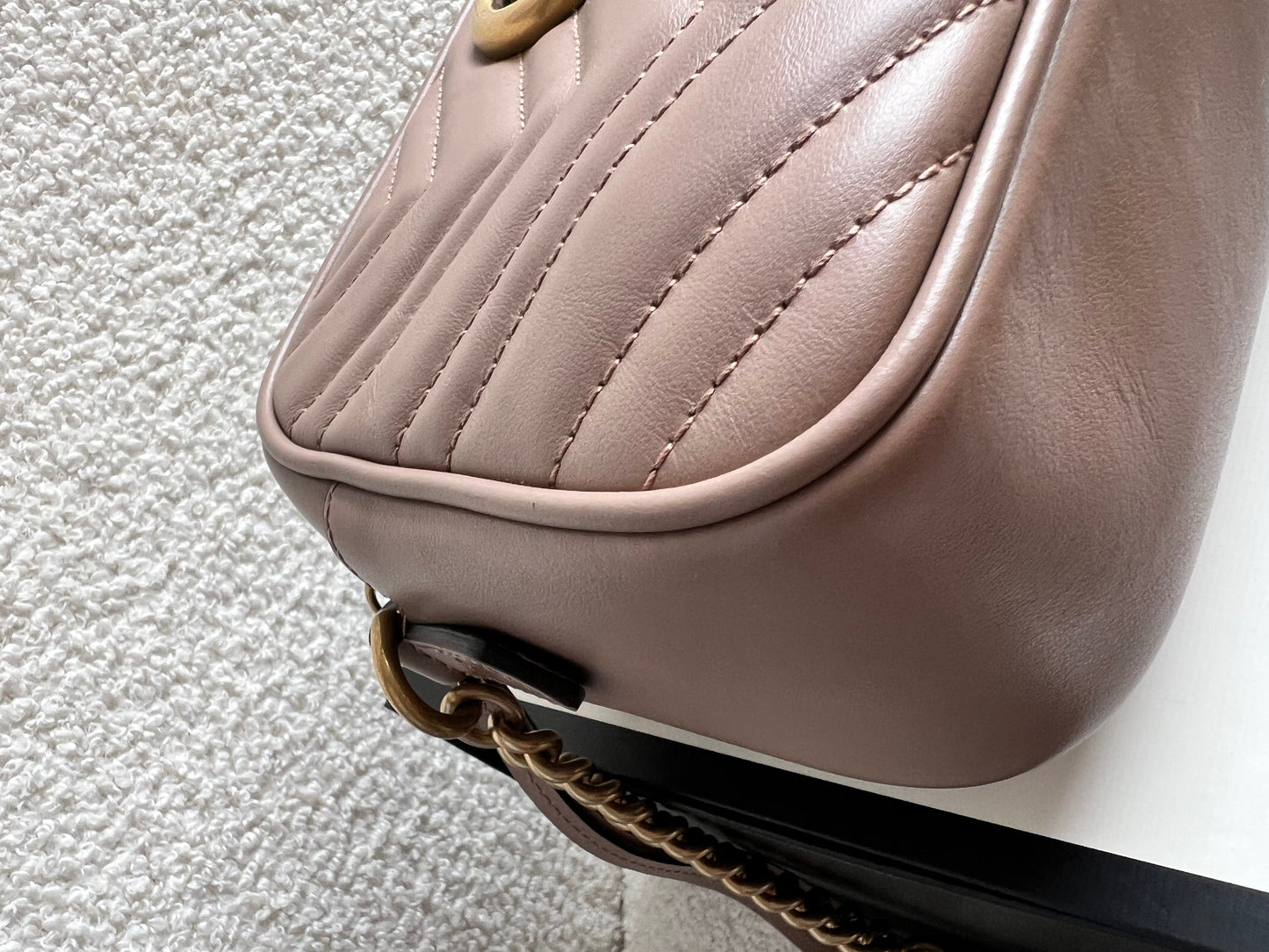 Gucci GG Marmont Dusty Pink Small Shoulder Bag (RRP £1440)