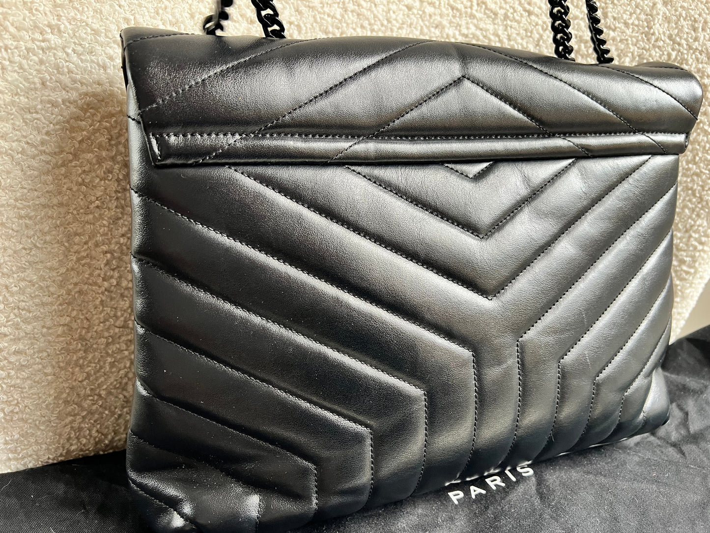Yves Saint Laurent (YSL) Medium Black on Black LouLou (RRP £2,150)