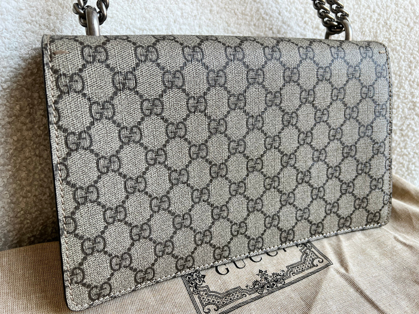 Gucci Dionysus GG Supreme Small Shoulder Bag (RRP £2,280)