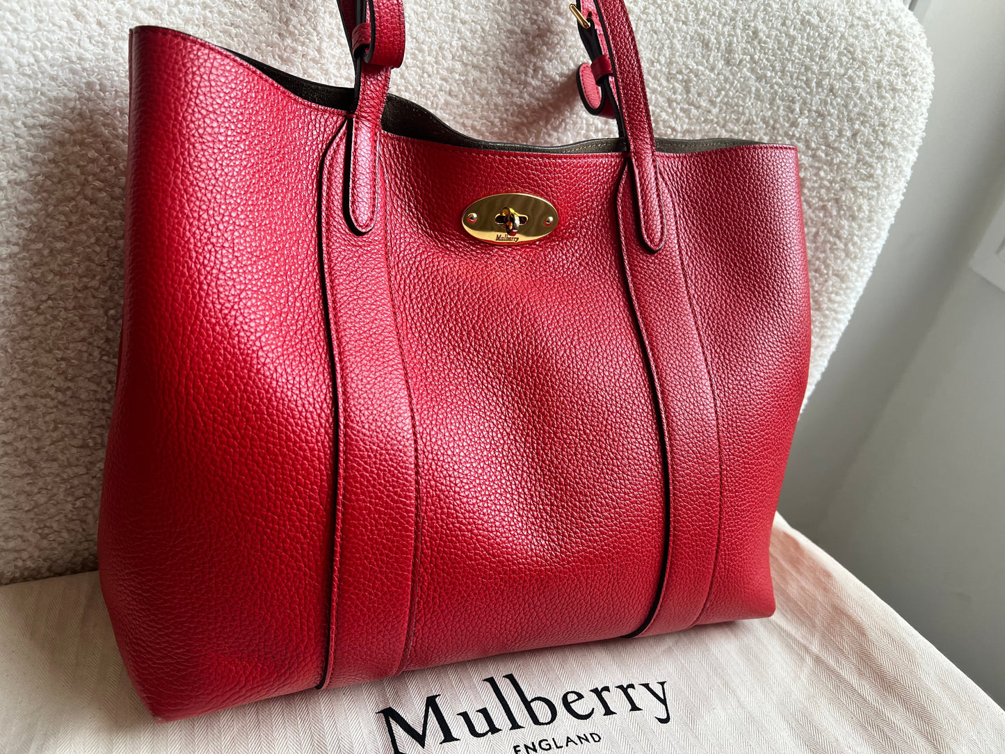 Mulberry Small Ruby Red Bayswater Tote (RRP £795)