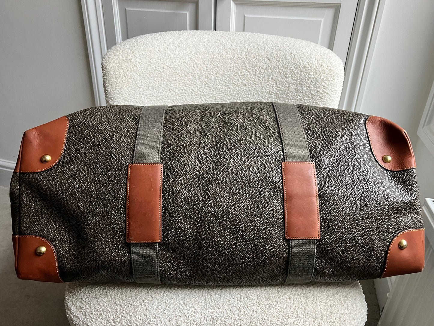 Mulberry Large Clipper Bag in Mole Cognac Scotchgrain (RRP £995)