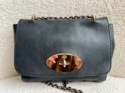 Mulberry Black Regular Lily with Gold Hardware