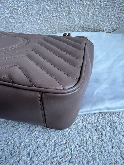 Gucci GG Dusty Pink Marmont Small Shoulder Bag (RRP £2070)
