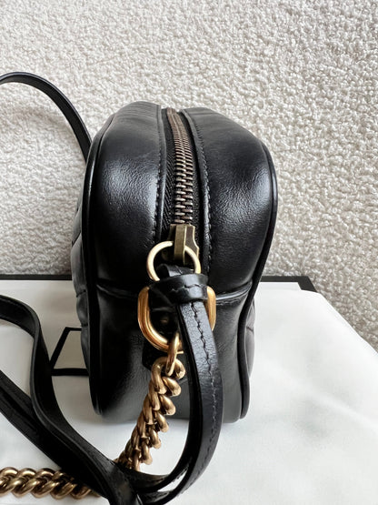 Gucci GG Black Marmont Mini Shoulder Bag (RRP £1,360)