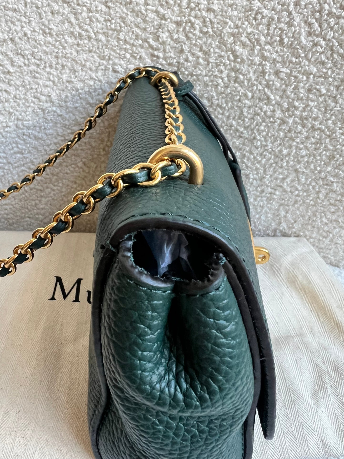 Mulberry Regular Lily in Mulberry Green Heavy Grain (RRP £1095)