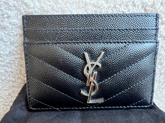 Yves Saint Laurent (YSL) Black Card Holder (RRP £260)