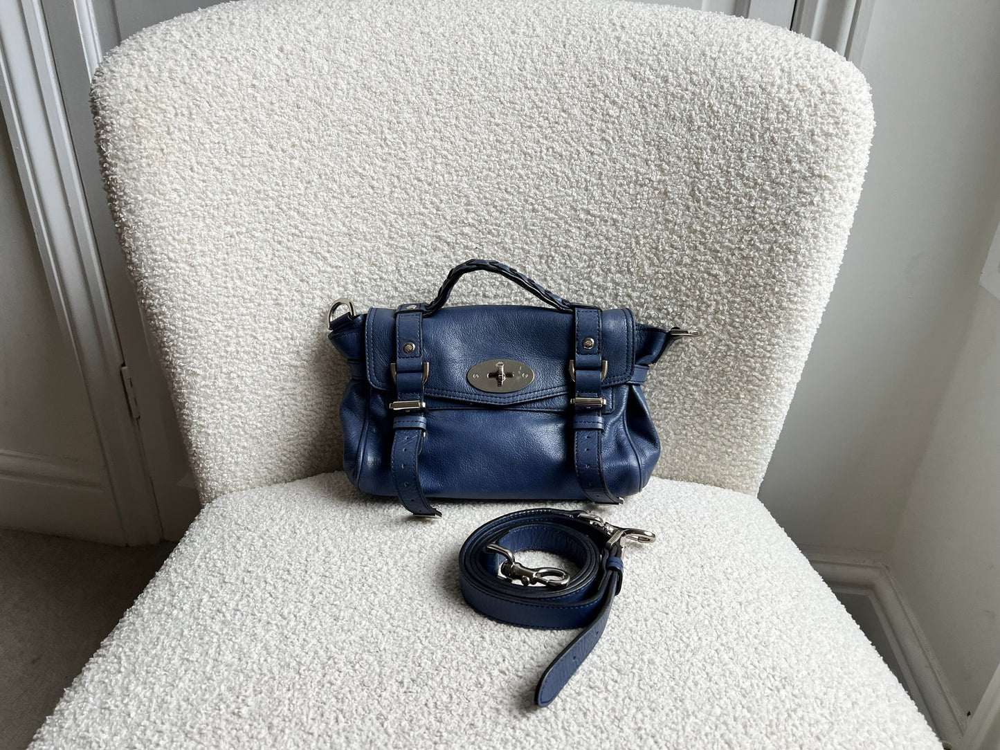 Mulberry Slate Blue Mini Alexa (RRP £850)