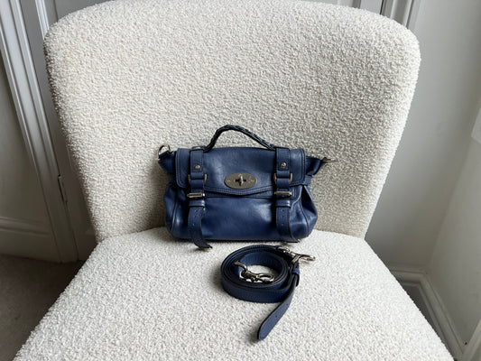 Mulberry Slate Blue Mini Alexa (RRP £850)