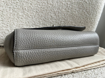 Mulberry Pale Grey Regular Lily Heavy Grain (RRP £1095)