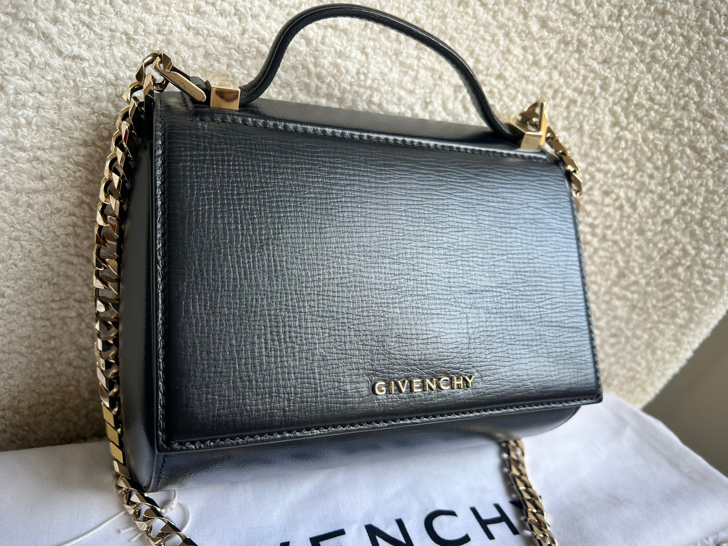 Givenchy Black Mini Pandora Chain Bag