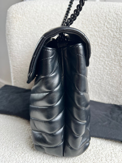 Yves Saint Laurent (YSL) Medium Black on Black LouLou (RRP £2,150)