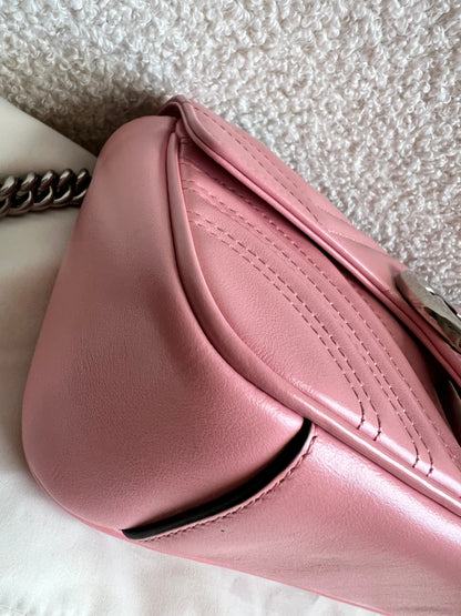 Gucci GG Pale Pink Marmont Mini Shoulder Bag (RRP £1,890)