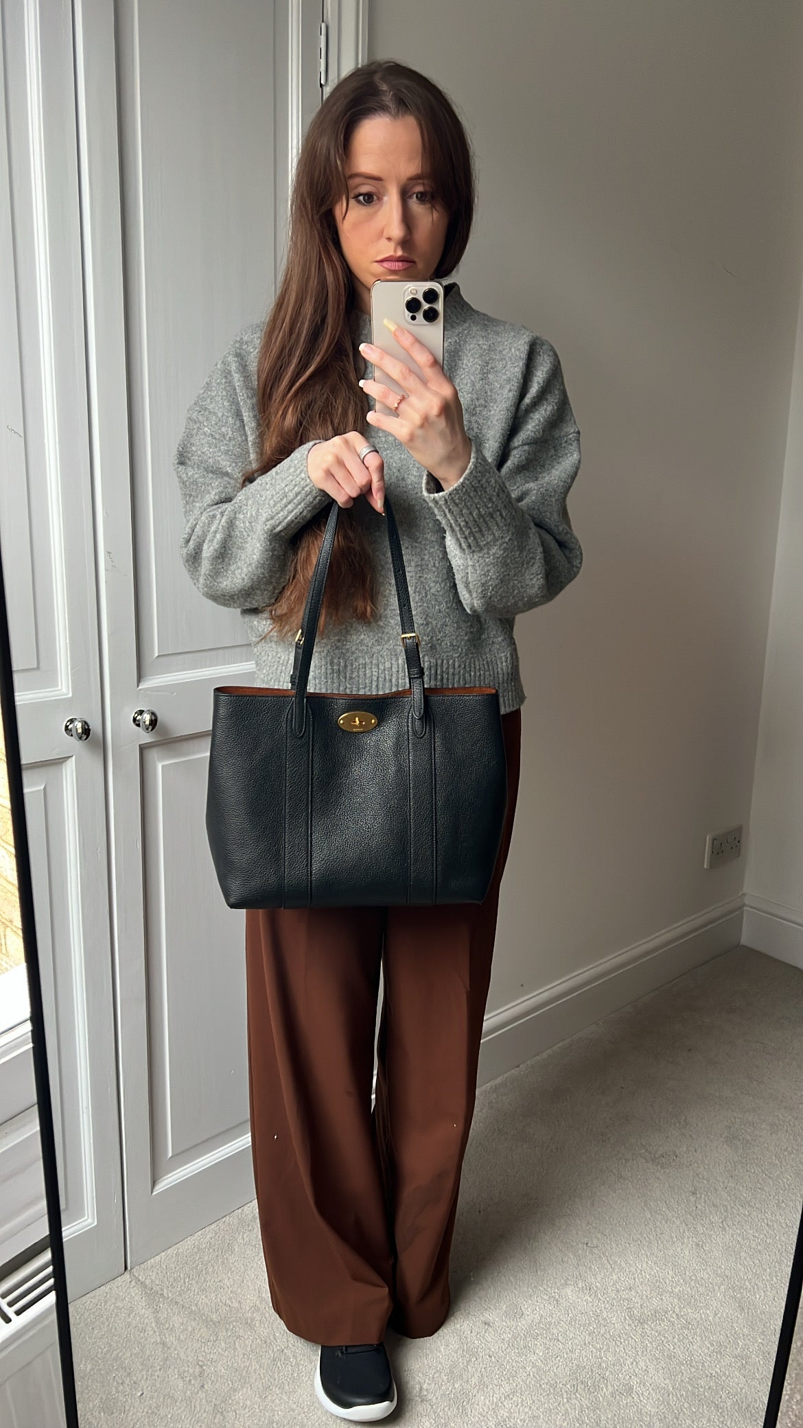 Mulberry Small Black Bayswater Tote (RRP £795)