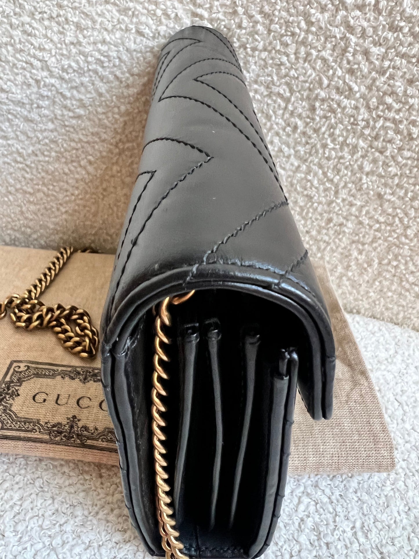 Gucci Black GG Marmont Matelasse Mini Bag (RRP £1440)