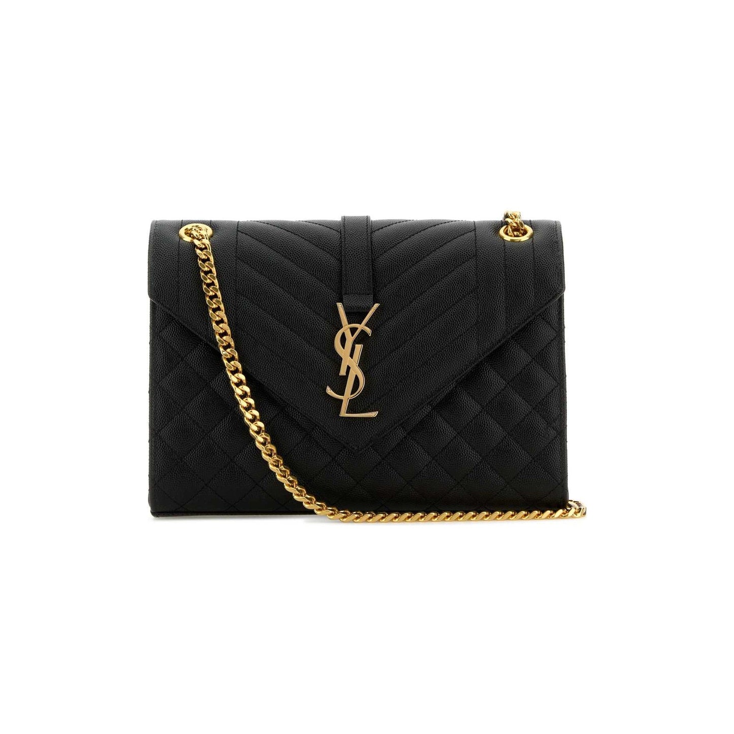 ENVELOPE MEDIUM IN QUILTED GRAIN DE POUDRE EMBOSSED LEATHER