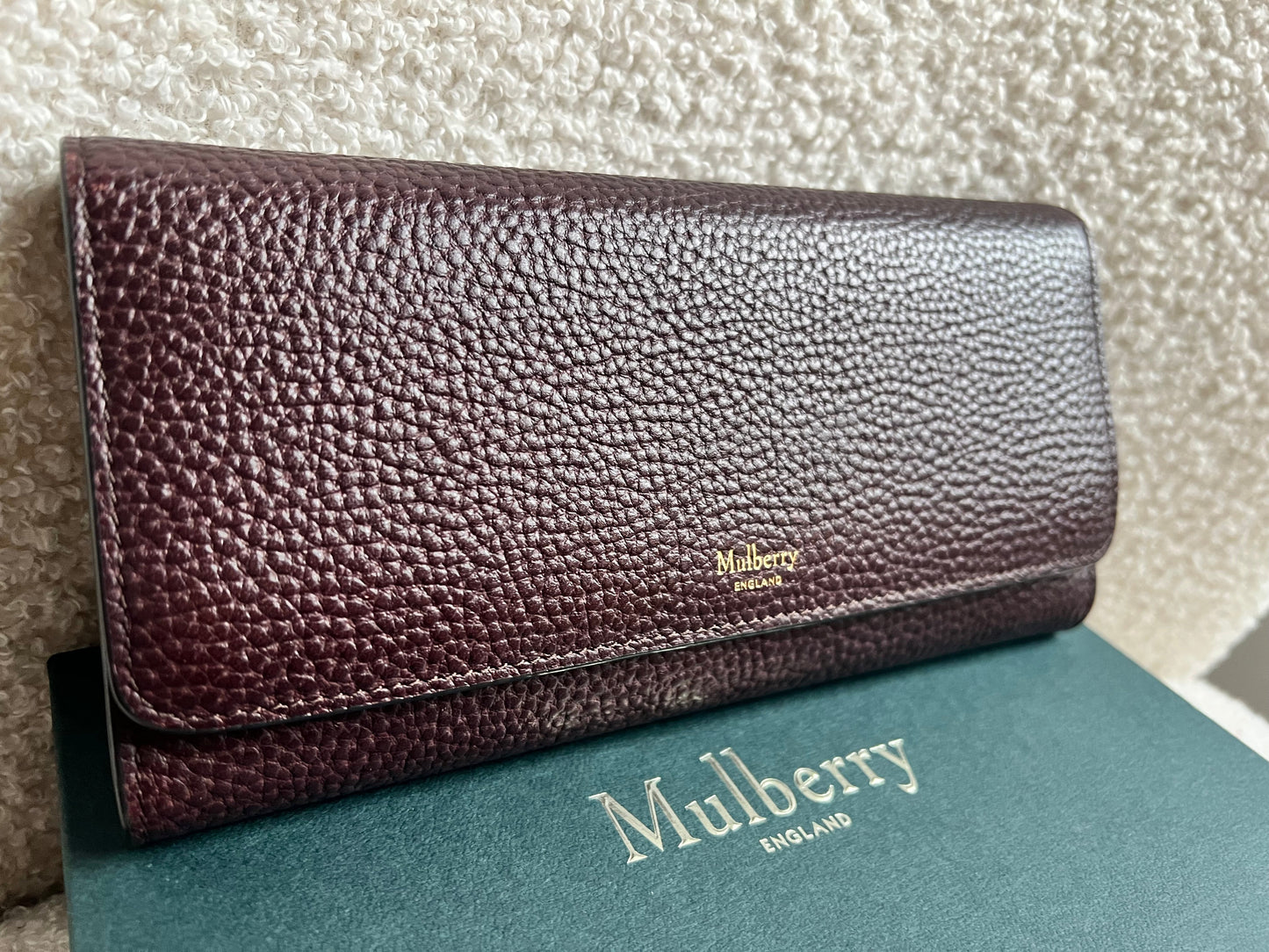Mulberry Oxblood Continental Wallet (RRP £375)