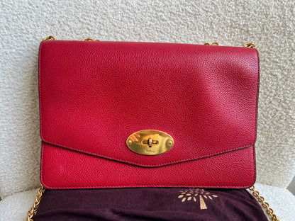 Mulberry Scarlet Red Large Darley Shoulder Bag (RRP £895)