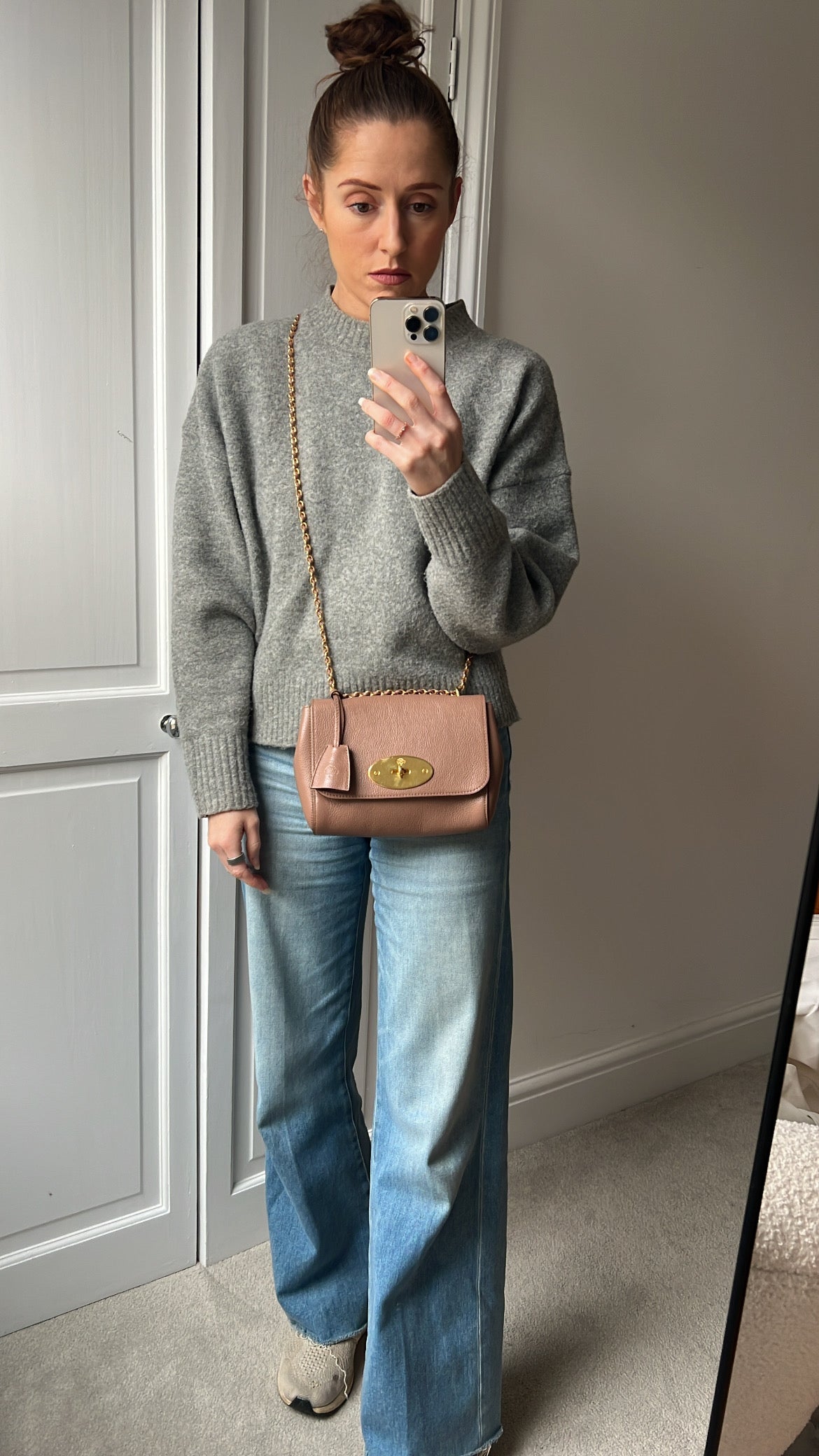 Mulberry Dark Blush Regular Lily with Gold Hardware (RRP £995)