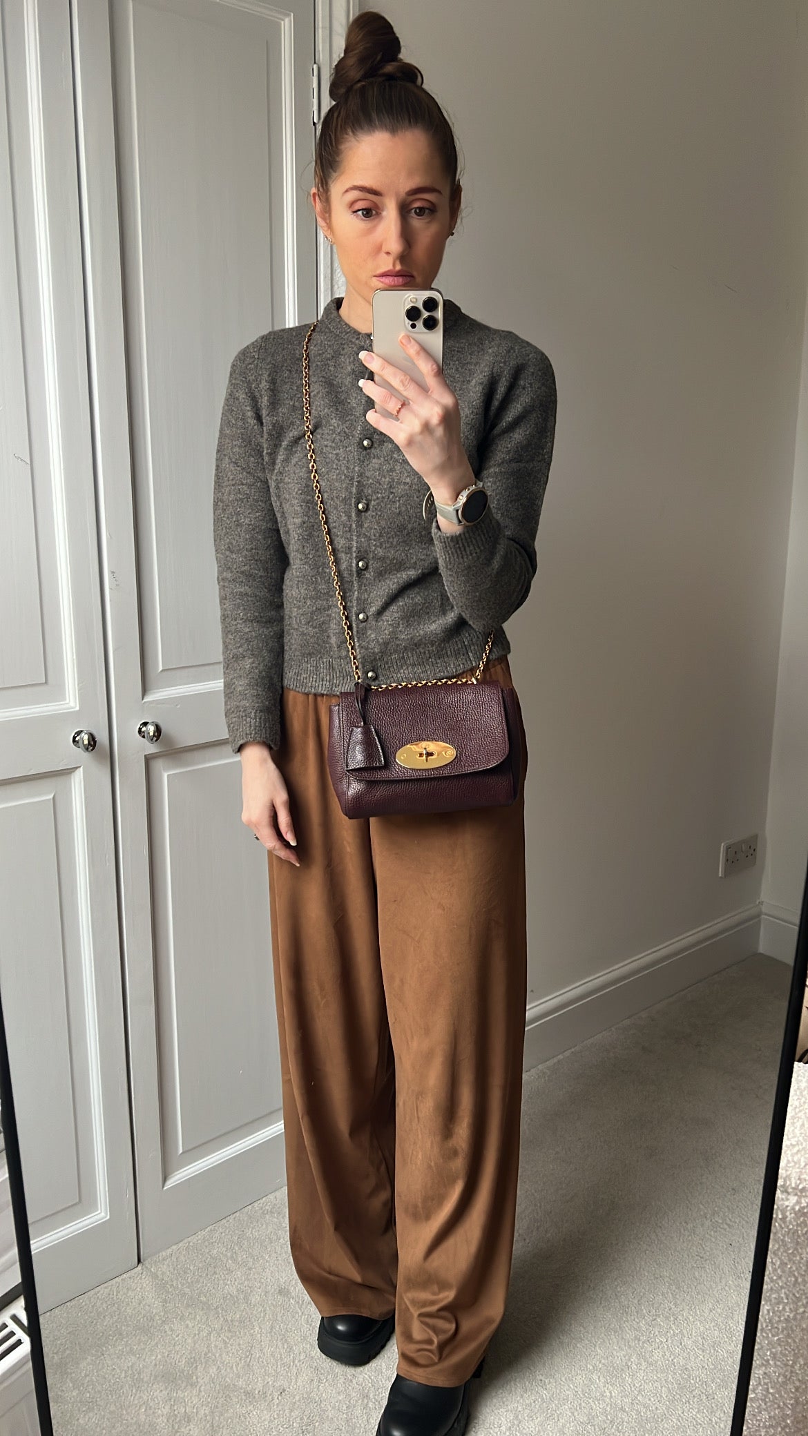 Mulberry Oxblood Regular Lily with Gold Hardware (RRP £895)