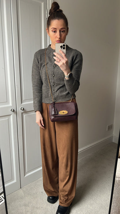 Mulberry Oxblood Regular Lily with Gold Hardware (RRP £895)