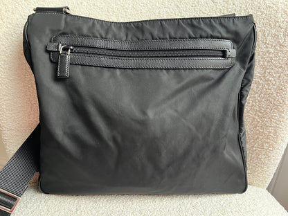 Prada Tessuto Nylon Black Messenger Bag