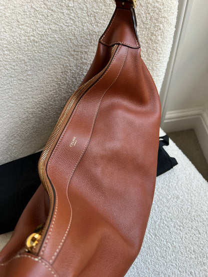 Celine Large Romy Bag in Tan Calfskin (RRP £2350)