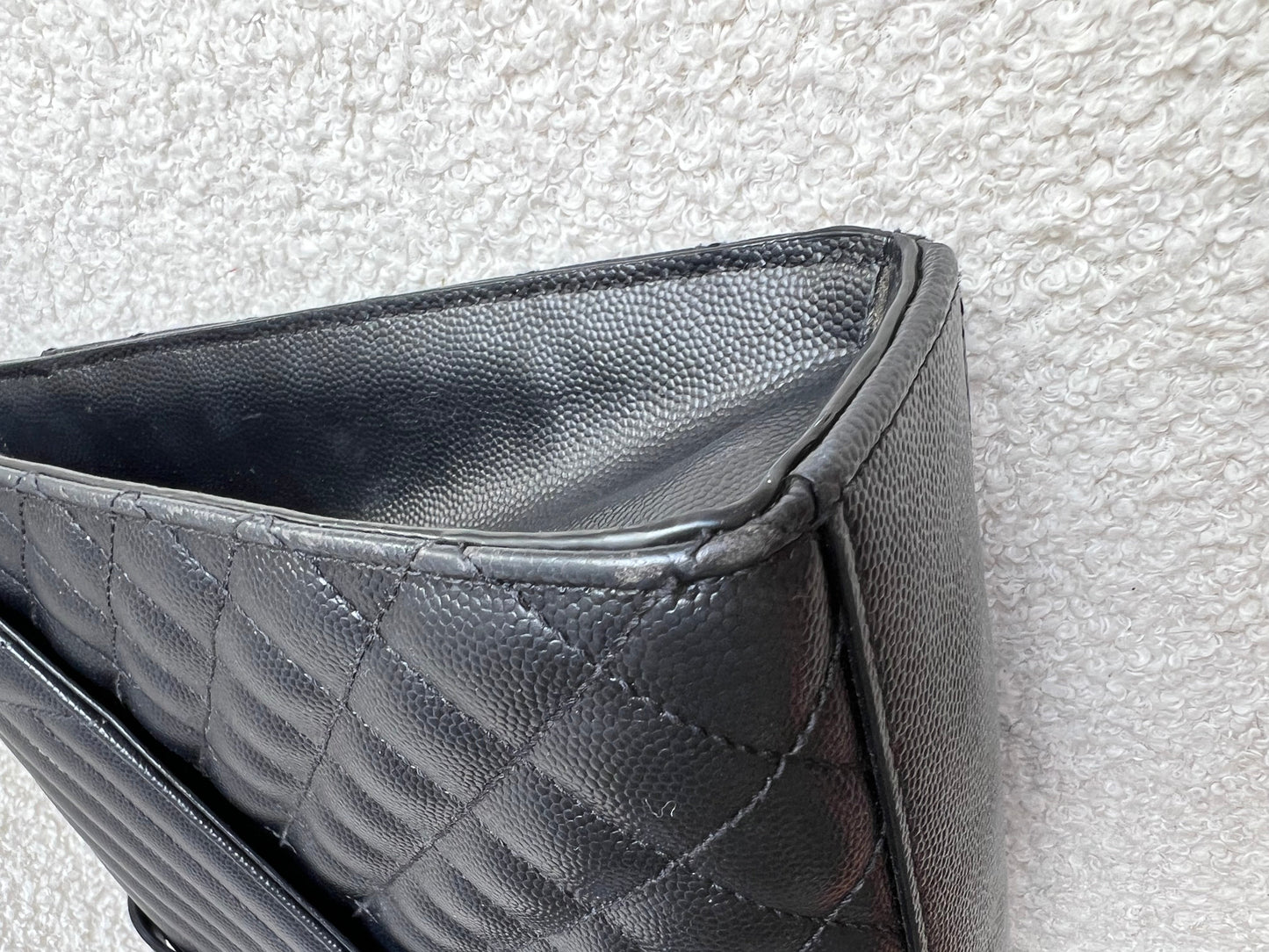 Yves Saint Laurent (YSL) Large Black on Black Envelope Bag (RRP £2,400)