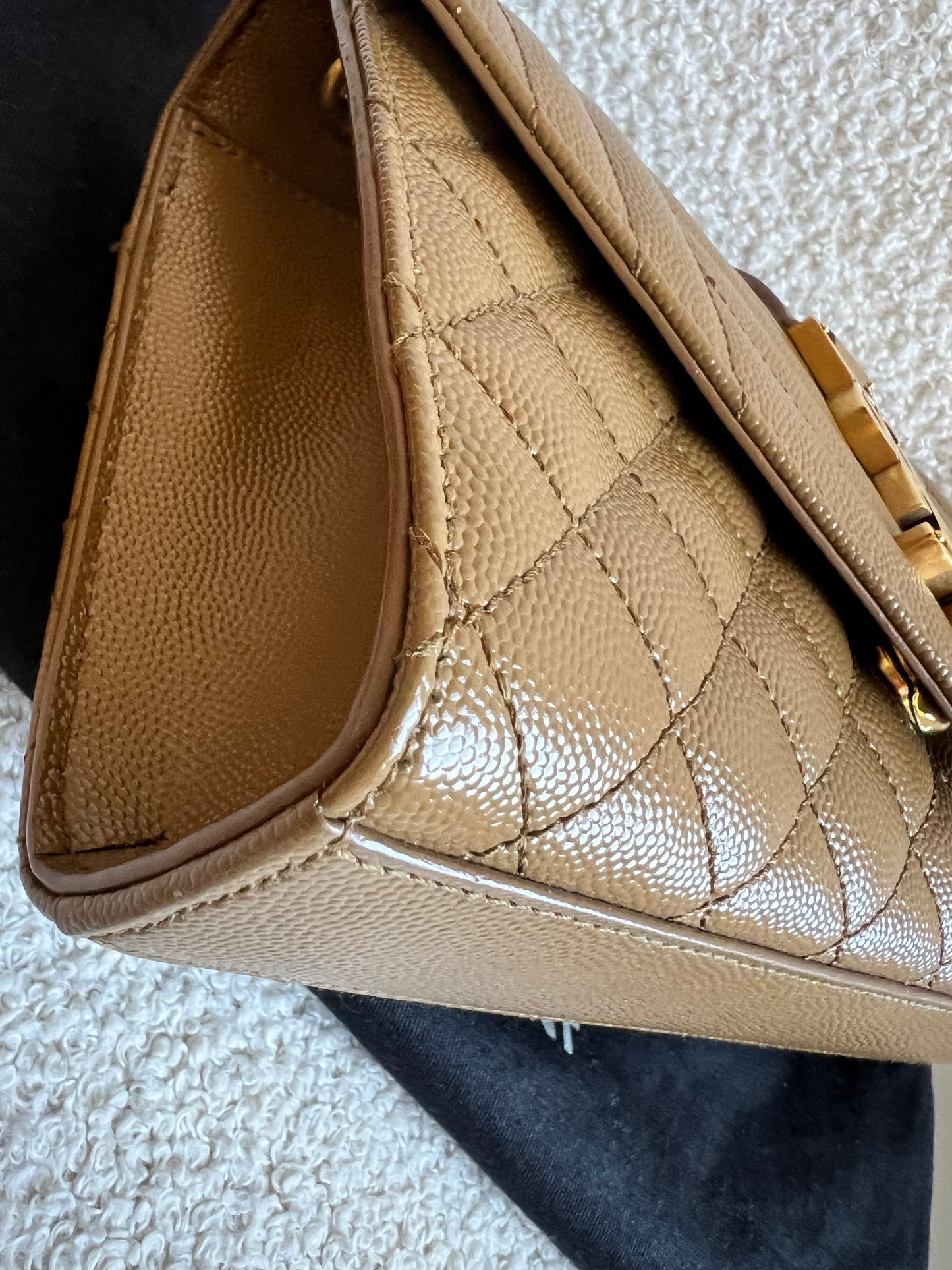 Yves Saint Laurent (YSL) Beige Small Envelope Bag (RRP £1,940)
